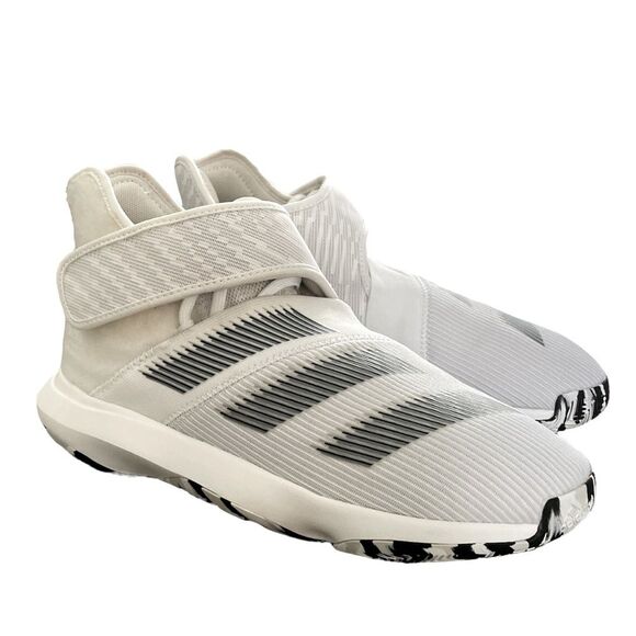 adidas Other - Adidas Kansas Jayhawks Team-Issued White Harden B/E 3 Basketball sneakers Sz 6.5